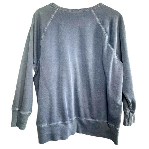 J.Crew Le Capitaine Nautical Graphic Sweatshirt XL Blue Crewneck - Picture 3 of 5